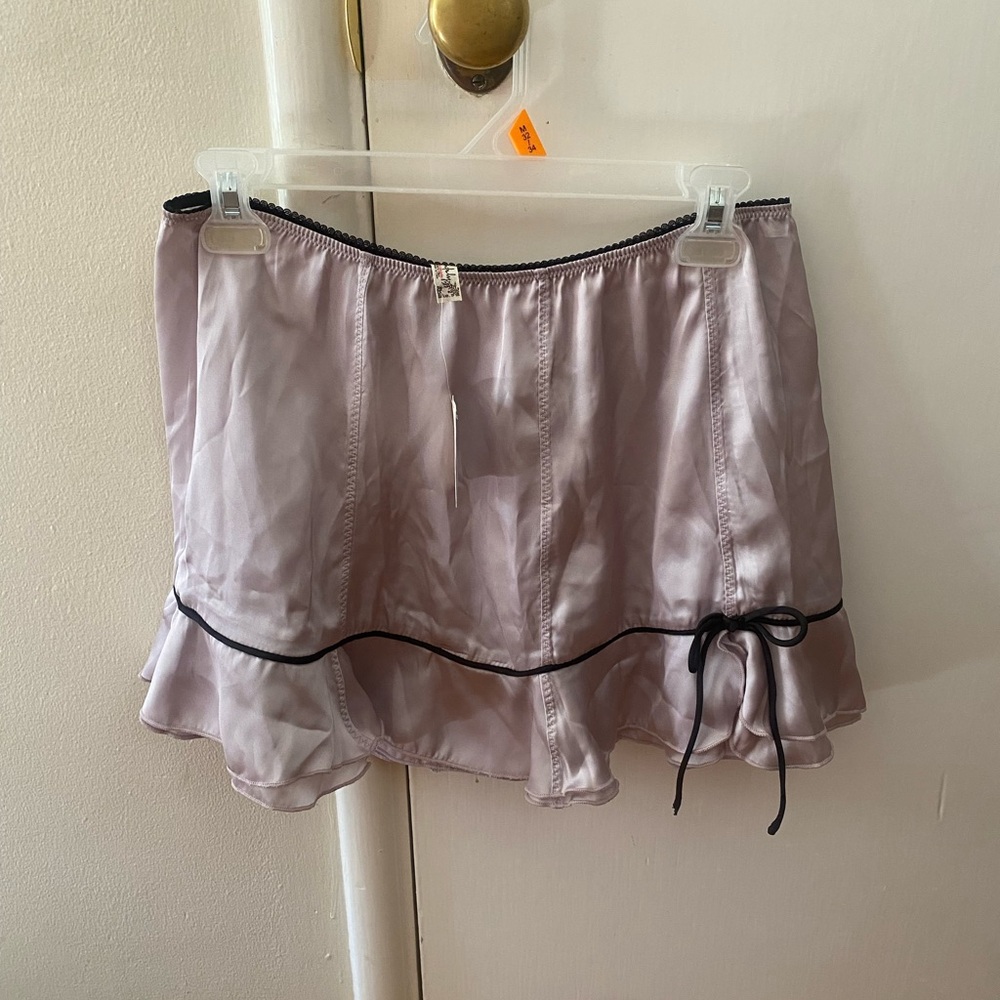 Free People pretty please satin half slip with bow